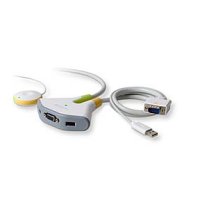 F1DF102UEA Belkin KVM SWITCH2 2 PORTE USB